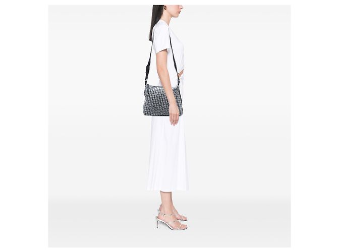Borsa a tracolla in tela Trotter Diorissimo blu Dior Blu navy - vista 7
