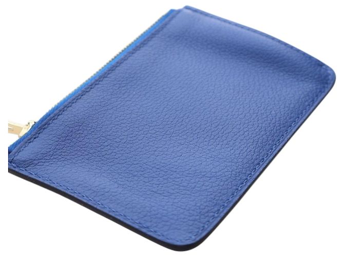 Portafoglio Slim Constance in Evercolor Blu Hermès - vista 14