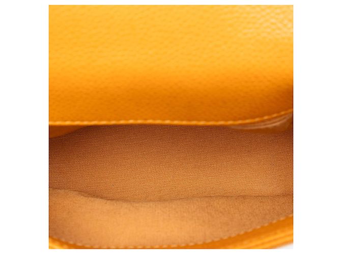 Chanel Arancione Mini Caviar Trapuntato Borsa A Flap - vista 4