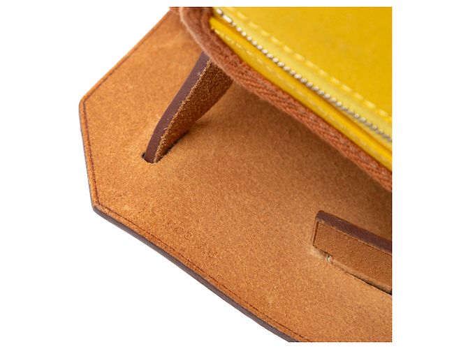 Zaino Zip Retourne Herbag A Dos in Tela Gialla Hermès Giallo - vista 6