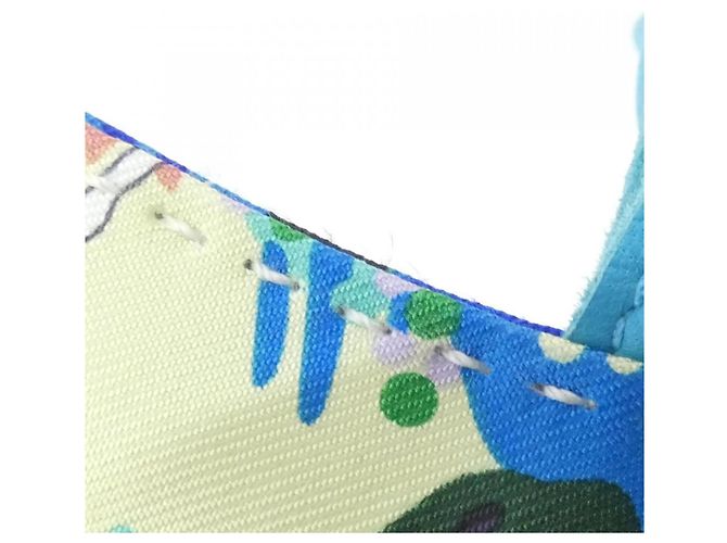 Hermès Buddy Accessoire Taschenanhänger Blau Roh Hellgrün - Ansicht 9