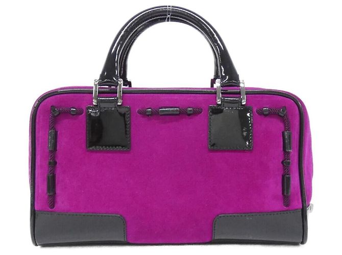 Borsa Loewe Amazona 28 cm Porpora - vista 2