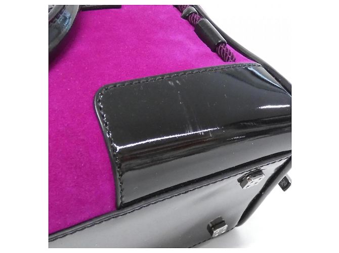 Borsa Loewe Amazona 28 cm Porpora - vista 4