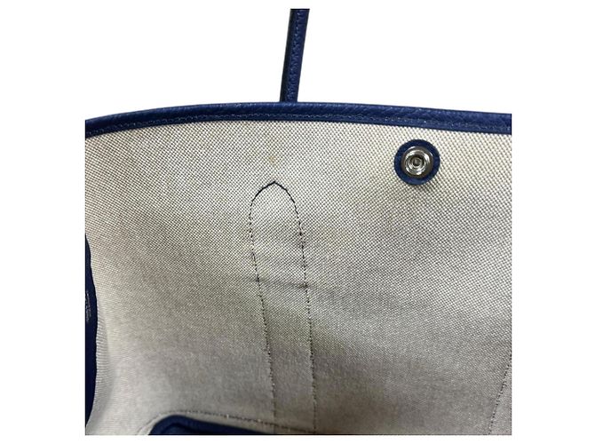 Borsa a Spalla Hermès Garden Party Pocket PM Sea, Surf e Fun Blu Multicolore - vista 7