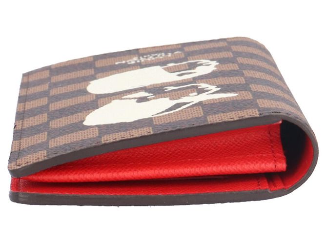 Cartera larga Louis Vuitton Pharrell Williams & NIGO Collaboration Castaño - vista 6