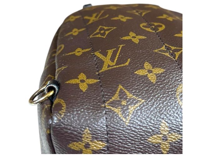 Louis Vuitton Palm Springs MINI Monogram Canvas Backpack Brown - view 13
