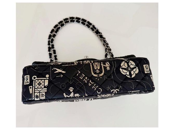 Borsa Chanel Timeless Classic nera in pelle Nero - vista 10