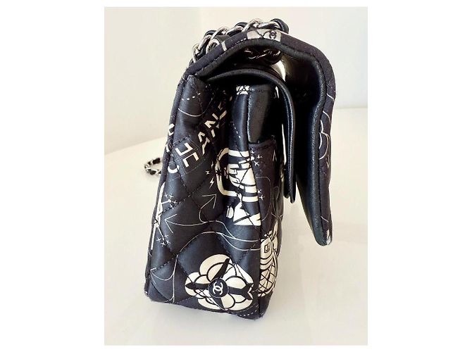 Borsa Chanel Timeless Classic nera in pelle Nero - vista 4