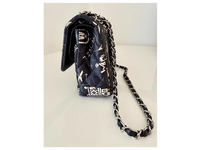 Borsa Chanel Timeless Classic nera in pelle Nero - vista 5