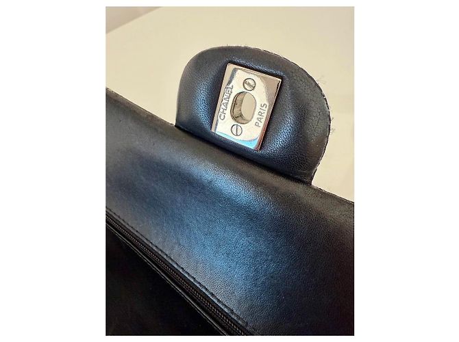 Borsa Chanel Timeless Classic nera in pelle Nero - vista 8