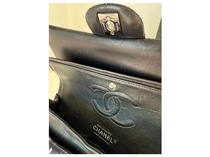 Borsa Chanel Timeless Classic nera in pelle Nero - vista 9