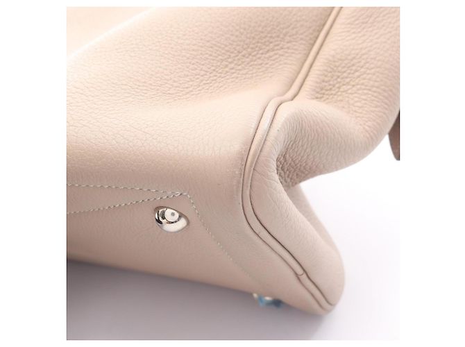Borsa Hermès Victoria 35 Beige - vista 10
