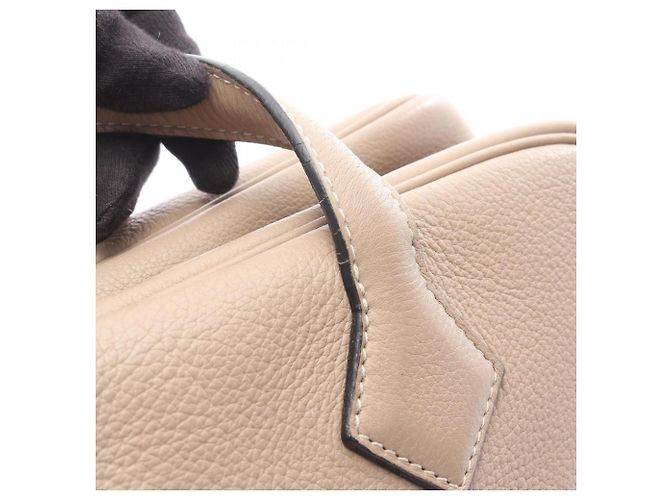 Borsa Hermès Victoria 35 Beige - vista 12