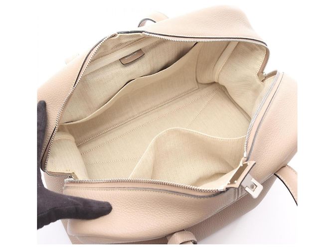 Borsa Hermès Victoria 35 Beige - vista 3