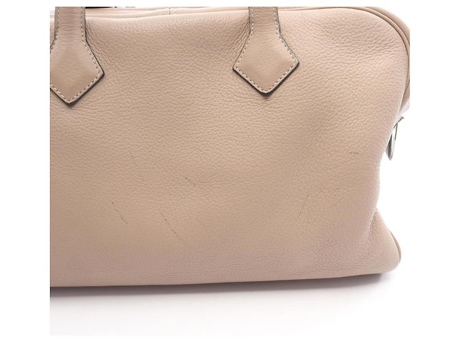 Borsa Hermès Victoria 35 Beige - vista 6