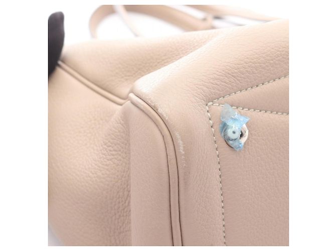 Borsa Hermès Victoria 35 Beige - vista 8