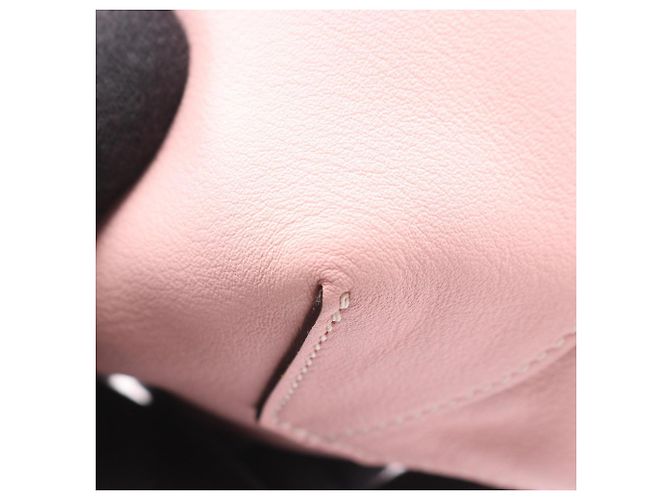 Borsa tote Hermès Neo Double Sens 35 Nero Rosa Damier ebene - vista 8
