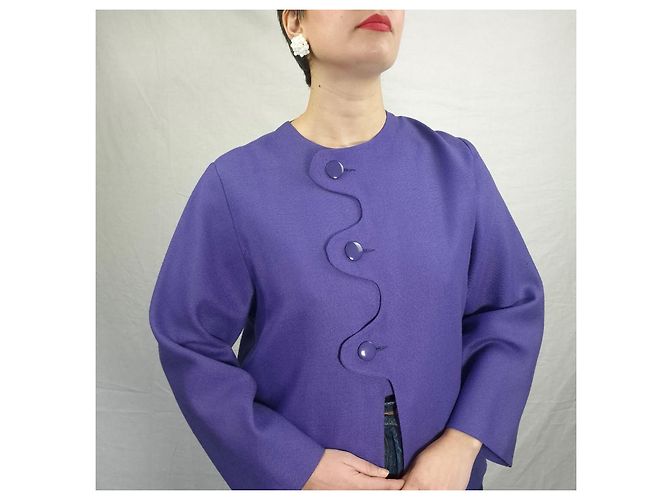 Chaqueta morada estilo Space Age de Pierre Cardin Morado oscuro - vista 5