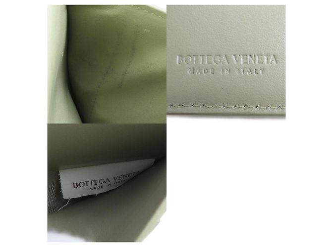 Billetera bi-fold de cuero verde para mujer Bottega Veneta - vista 5