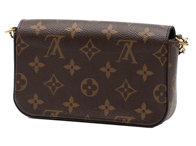 Borsa a Spalla Monogram Multi Pochette Felicie di Louis Vuitton Marrone Verde Cachi - vista 2