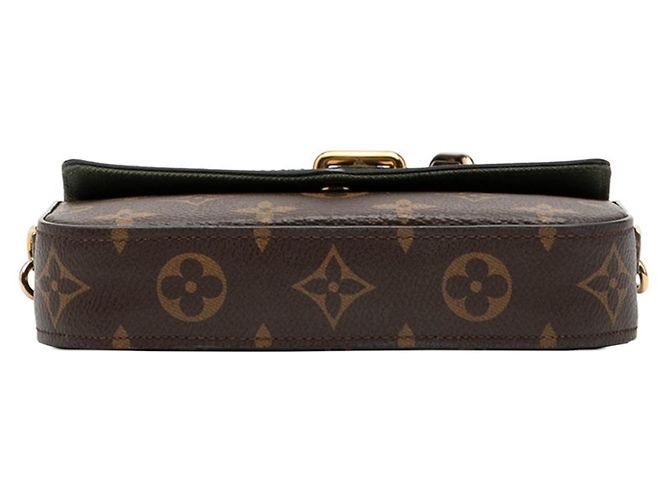 Borsa a Spalla Monogram Multi Pochette Felicie di Louis Vuitton Marrone Verde Cachi - vista 3