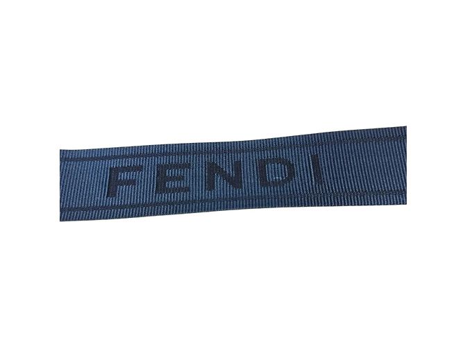 Borsa a Spalla Piccola Fendi Go-To Shopper Blu navy - vista 10