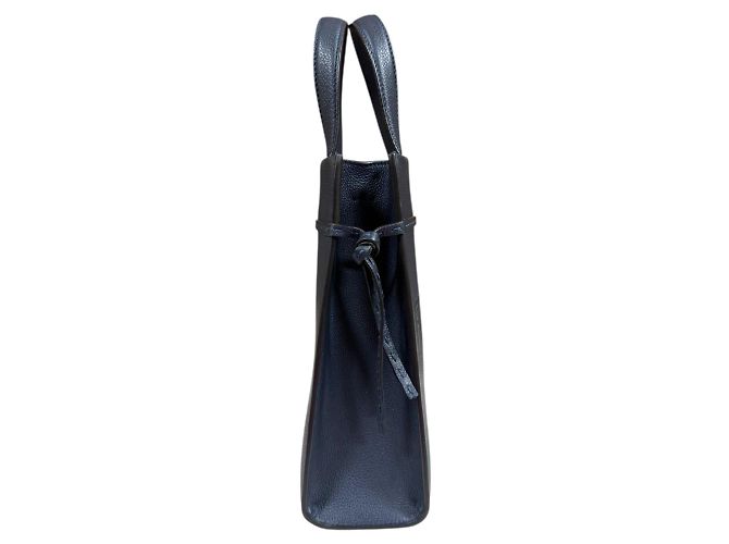 Borsa a Spalla Piccola Fendi Go-To Shopper Blu navy - vista 4