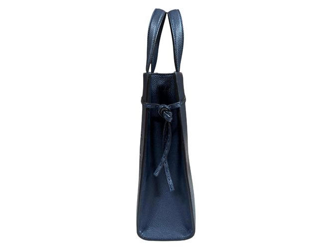 Borsa a Spalla Piccola Fendi Go-To Shopper Blu navy - vista 5