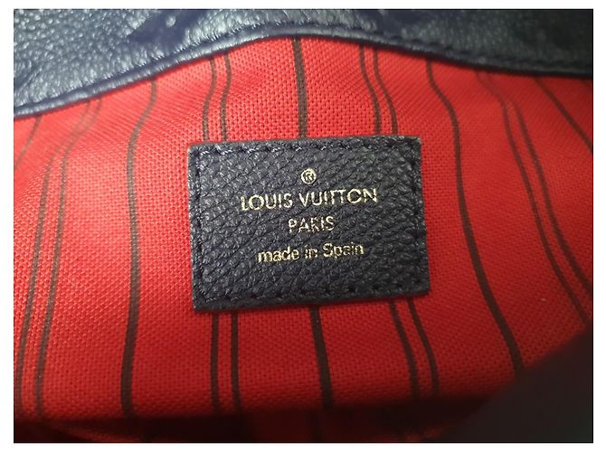 Louis Vuitton Artsy MM Empreinte Leder Marine Rouge FullSet Blau - Ansicht 10