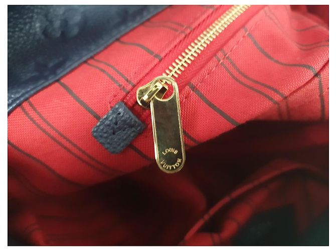 Louis Vuitton Artsy MM Empreinte Leder Marine Rouge FullSet Blau - Ansicht 11