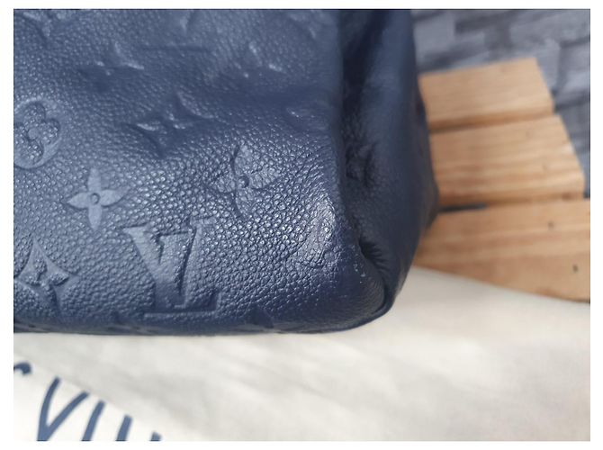 Louis Vuitton Artsy MM Empreinte Leder Marine Rouge FullSet Blau - Ansicht 12