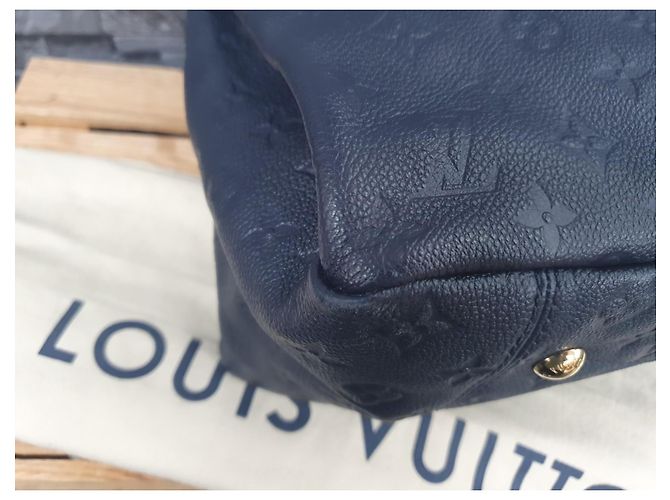 Louis Vuitton Artsy MM Empreinte Leder Marine Rouge FullSet Blau - Ansicht 13