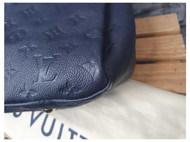 Louis Vuitton Artsy MM Empreinte Leder Marine Rouge FullSet Blau - Ansicht 14