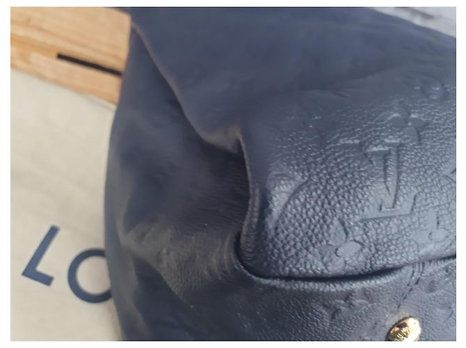 Louis Vuitton Artsy MM Empreinte Leder Marine Rouge FullSet Blau - Ansicht 15