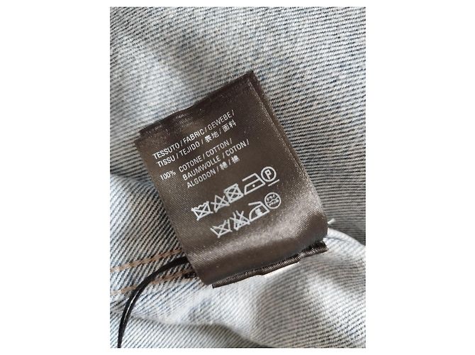 Balenciaga Denim Jacket with Graffiti Print - view 7