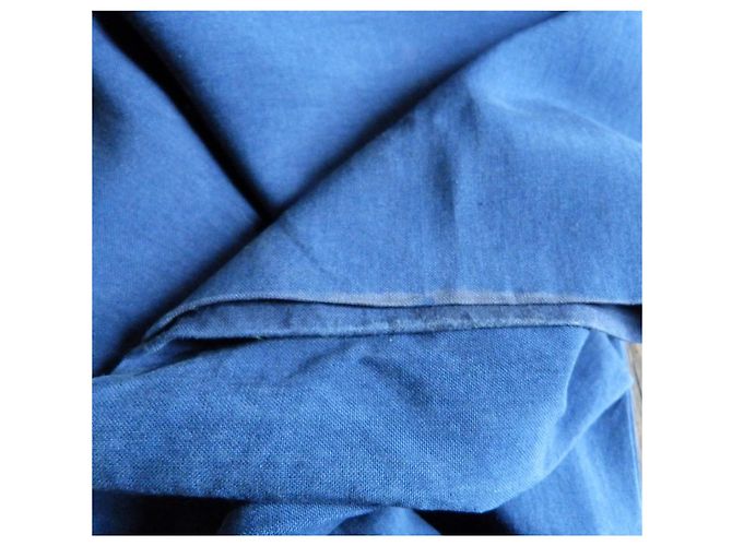 Completo pantalone Yves Saint Laurent in seta blu navy - vista 9