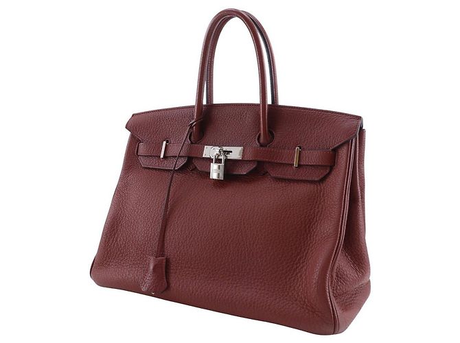 Hermès Hermes Birkin Rosso Clemence con Hardware in Palladio 35 - vista 2