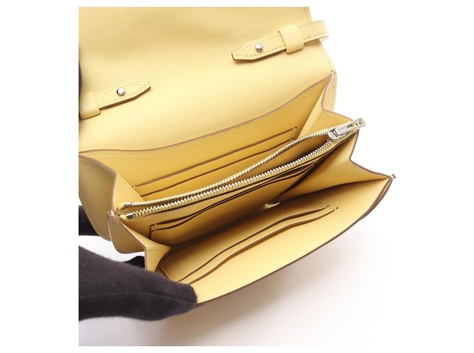 Hermès Mini Convoyeur Schultertasche Gelb - Ansicht 3