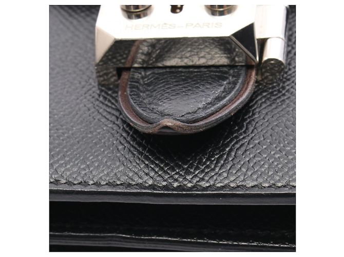 Borsa a Spalla Hermès Iriko Elan 32 Nero - vista 8