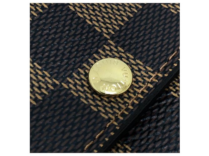 Sarah Louis Vuitton Damier Ebene Langbörse Braun - Ansicht 15