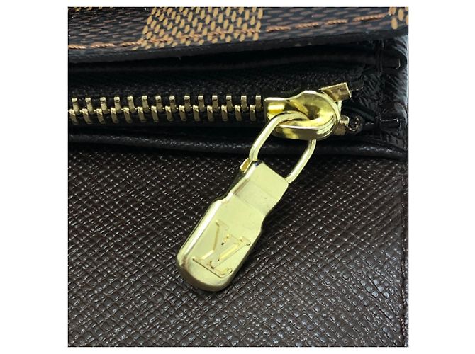 Sarah Louis Vuitton Damier Ebene Langbörse Braun - Ansicht 16