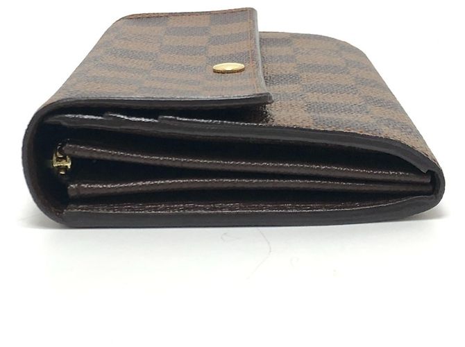 Sarah Louis Vuitton Damier Ebene Langbörse Braun - Ansicht 3
