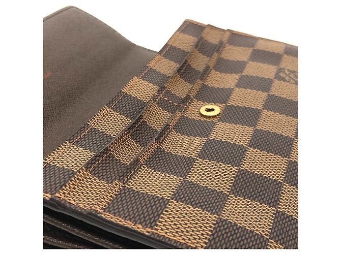 Sarah Louis Vuitton Damier Ebene Langbörse Braun - Ansicht 9