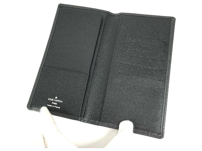 Cartera Larga Taiga Louis Vuitton Negro Gris - vista 7