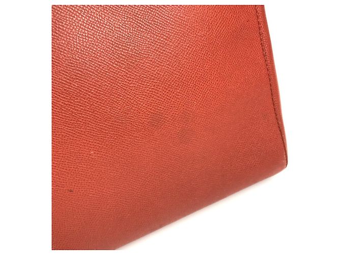 Borsa Boston in pelle arancione vintage Chanel - vista 17