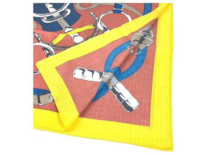 Sciarpa/Scialle Hermès Pellier Carré Jean 140 Multicolore - vista 11