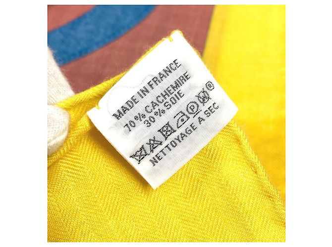 Sciarpa/Scialle Hermès Pellier Carré Jean 140 Multicolore - vista 12