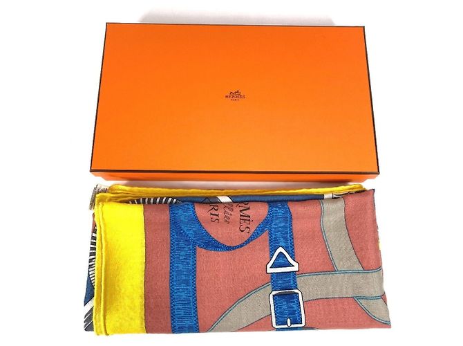 Sciarpa/Scialle Hermès Pellier Carré Jean 140 Multicolore - vista 14