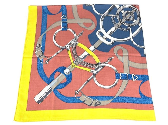 Sciarpa/Scialle Hermès Pellier Carré Jean 140 Multicolore - vista 4