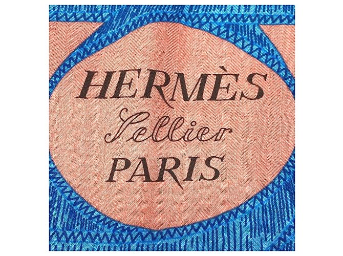 Sciarpa/Scialle Hermès Pellier Carré Jean 140 Multicolore - vista 9